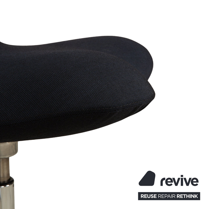 Varier Active Office Chair Fabric Chair Dark Blue High Chrome FAME manual function