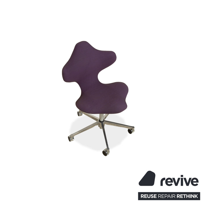 Varier Active Chair High Chrome Fabric Purple STEEL CUT TRIO 2 Office Chair