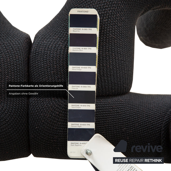 Varier Ekstrem Stoff Sessel Blau Grau KNIT 007 OLD GREY Stuhl by Terje Ekstrøm