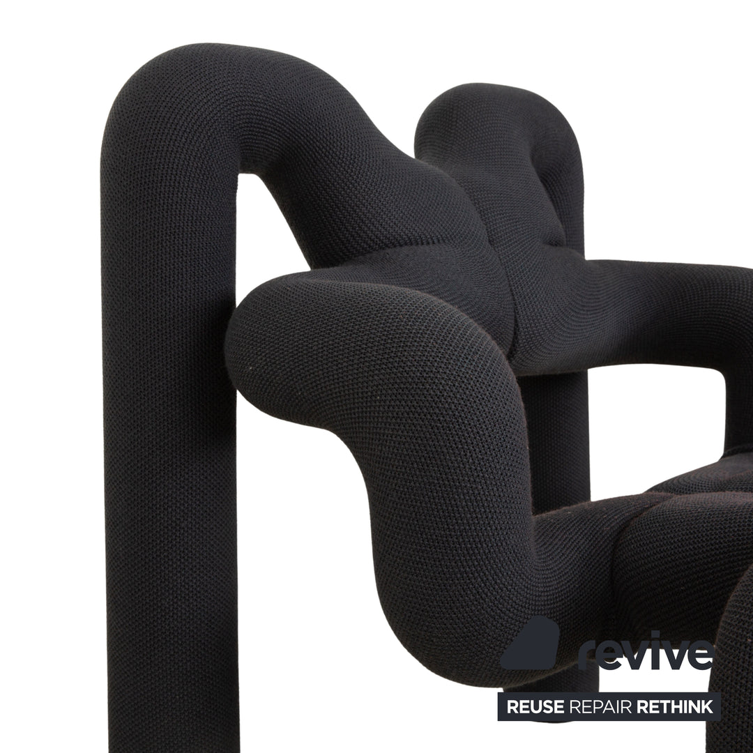 Varier Ekstrem Stoff Sessel Blau Grau KNIT 007 OLD GREY Stuhl by Terje Ekstrøm