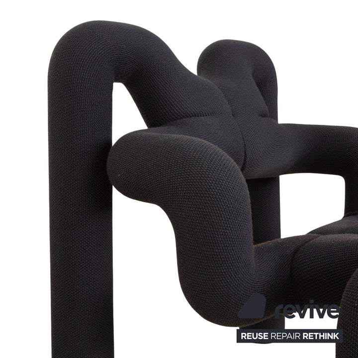 Varier Ekstrem Stoff Sessel Blau Grau KNIT 007 OLD GREY Stuhl by Terje Ekstrøm