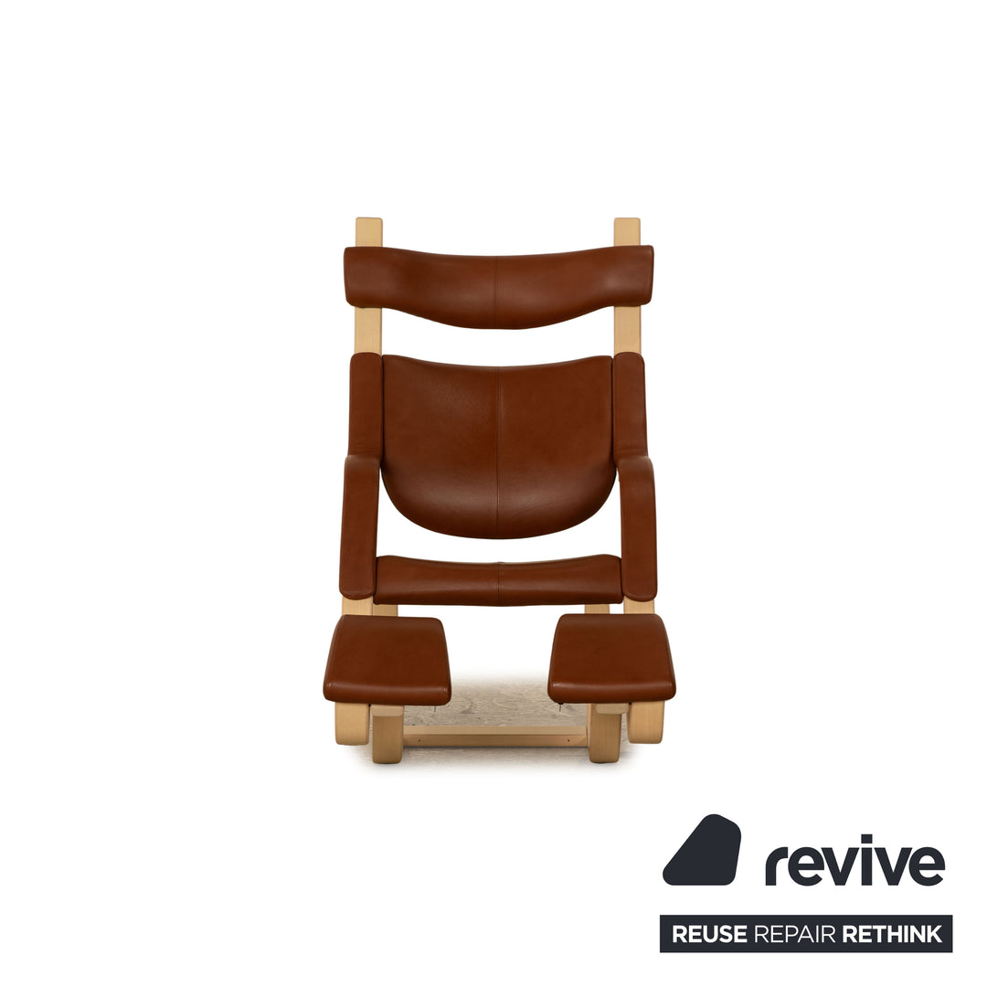 Varier Gravity Balans Leather Armchair Brown manual function