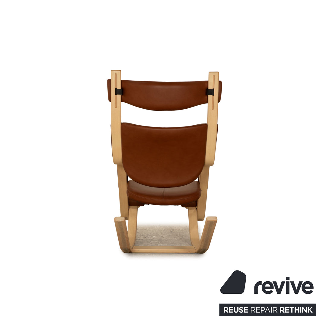 Varier Gravity Balans Leather Armchair Brown manual function