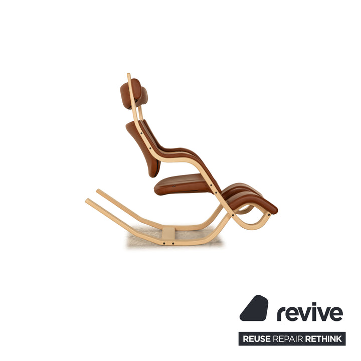 Varier Gravity Balans Leather Armchair Brown manual function