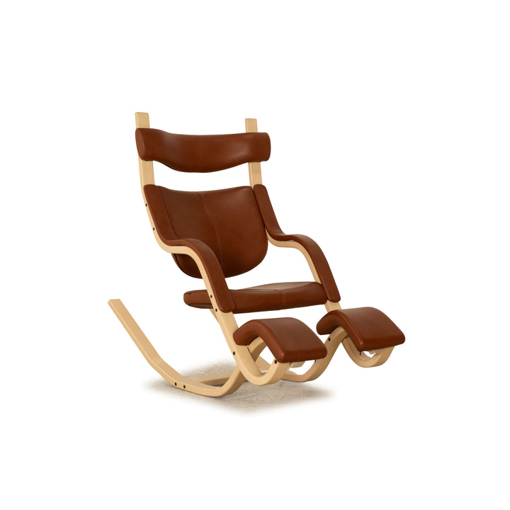 Varier Gravity Balans Leather Armchair Brown manual function