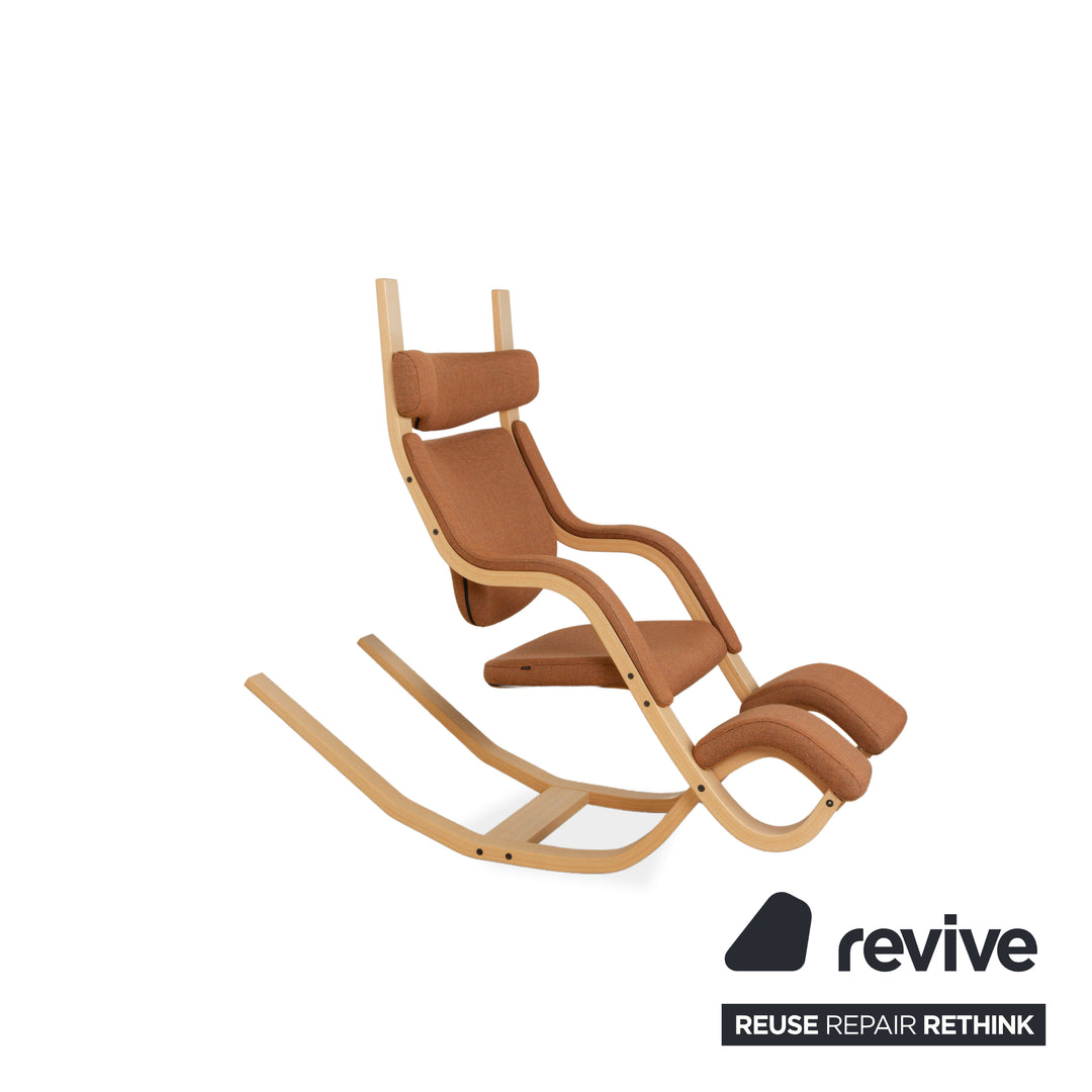 Fauteuil à bascule en tissu Varier Gravity Balans marron