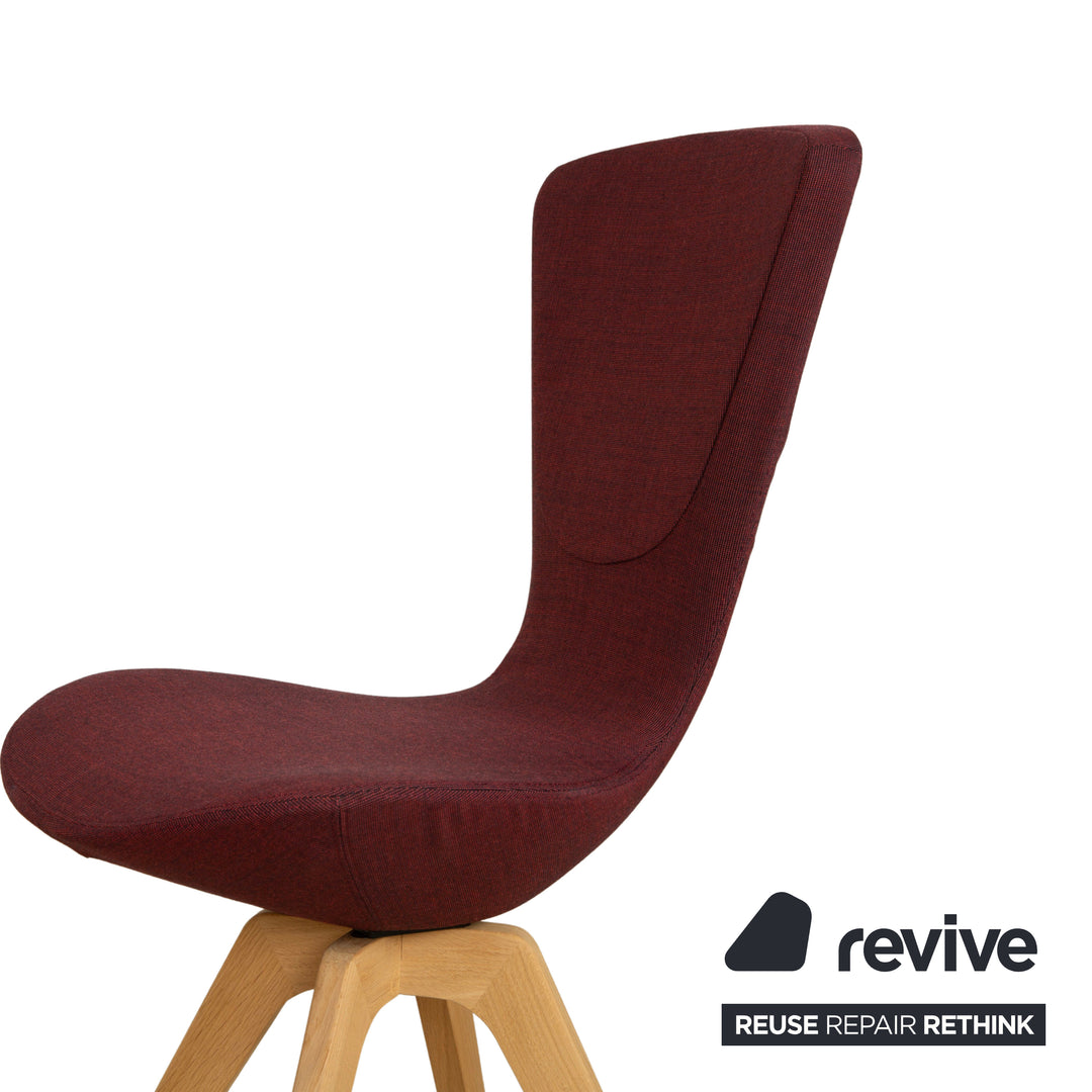 Varier Invite Fabric Chair Purple Oak Natural Brown UMA 661 by Olav Eldøy