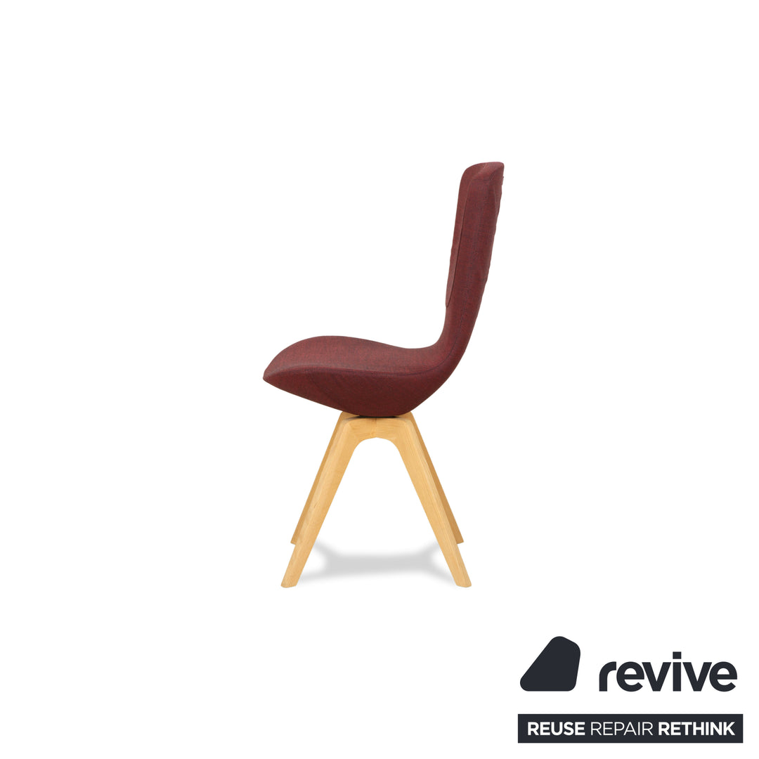 Varier Invite Fabric Chair Purple Oak Natural Brown UMA 661 by Olav Eldøy
