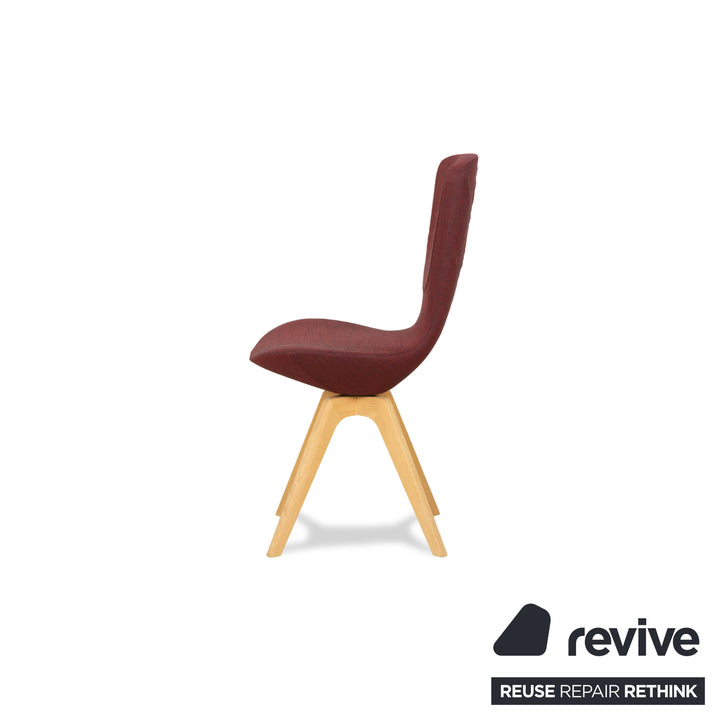 Varier Invite Fabric Chair Purple Oak Natural Brown UMA 661 by Olav Eldøy