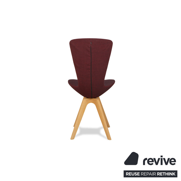 Varier Invite Fabric Chair Purple Oak Natural Brown UMA 661 by Olav Eldøy