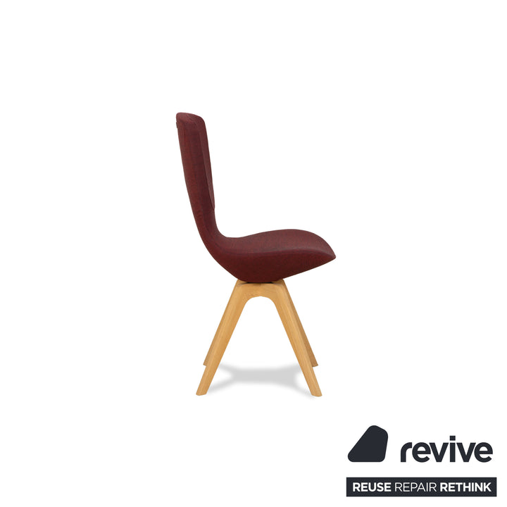 Varier Invite Fabric Chair Purple Oak Natural Brown UMA 661 by Olav Eldøy