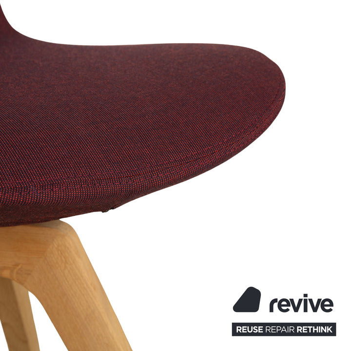 Varier Invite Fabric Chair Purple Oak Natural Brown UMA 661 by Olav Eldøy
