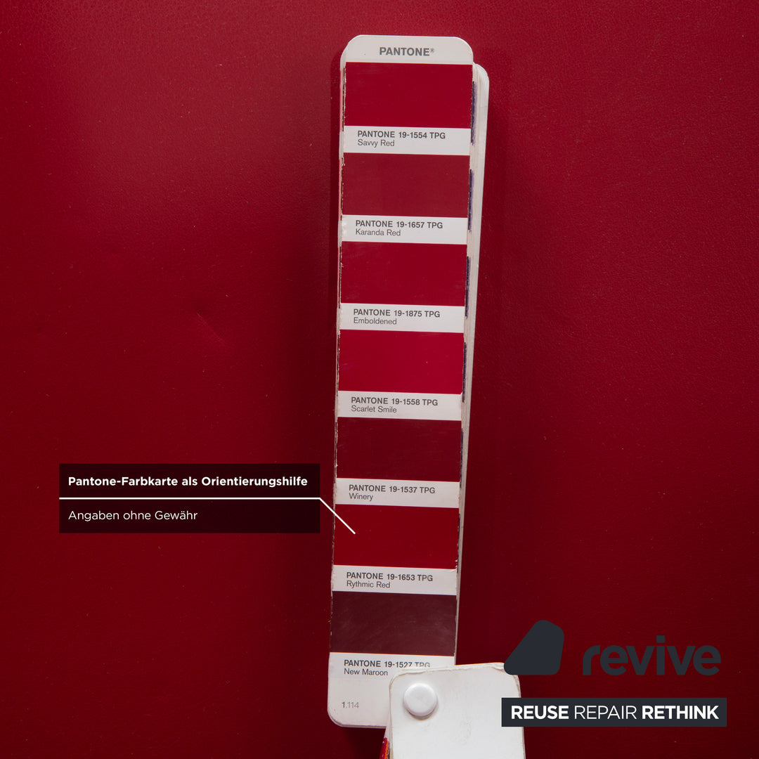 Varier Kokon Leder Sessel inkl. Hocker Rot