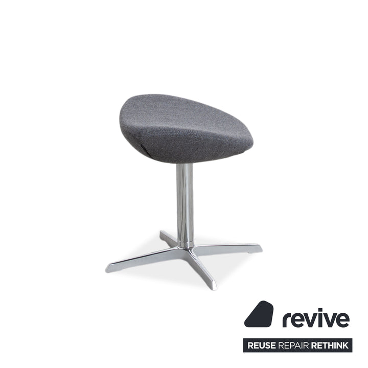 Varier Kokon Stoff Sessel by Thomas Pedersen inkl. Hocker Grau Chrom