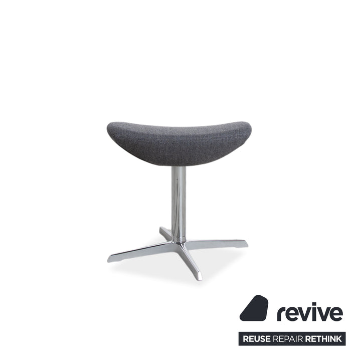 Varier Kokon Stoff Sessel by Thomas Pedersen inkl. Hocker Grau Chrom