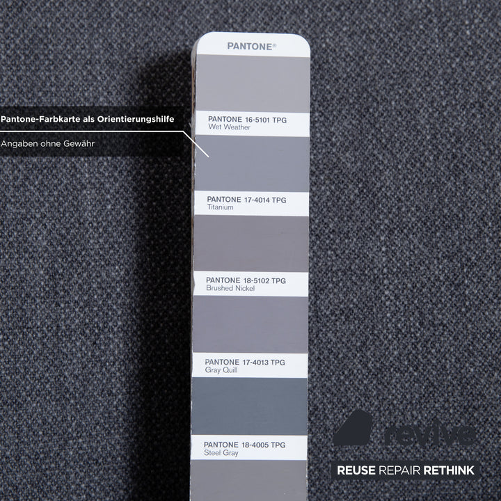 Varier Kokon Stoff Sessel by Thomas Pedersen inkl. Hocker Grau Chrom
