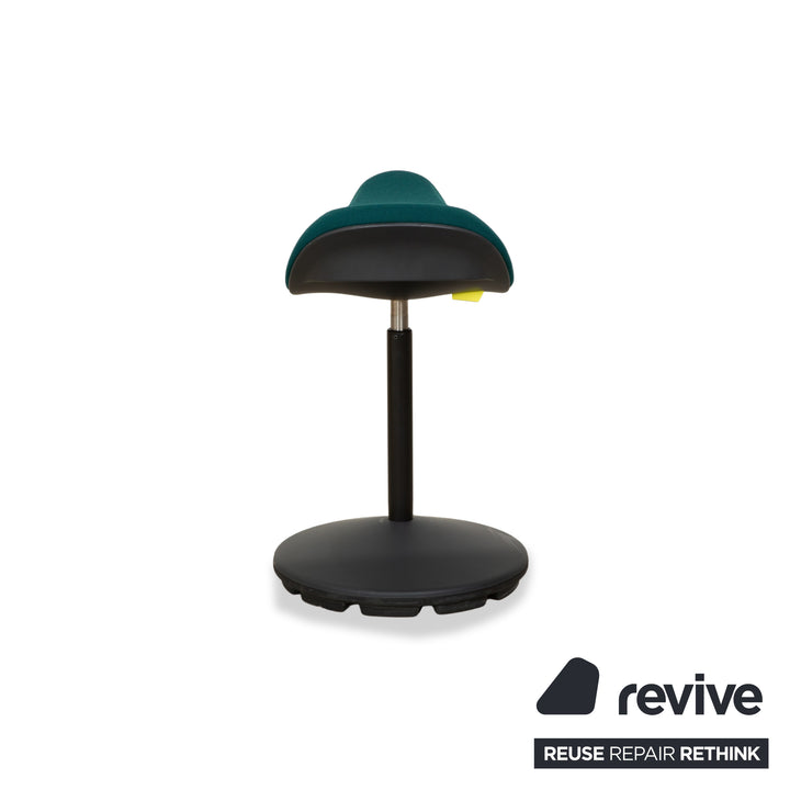 Varier Motion Fabric Stool Chair Green Blue Petrol Saddle Stool Office Chair