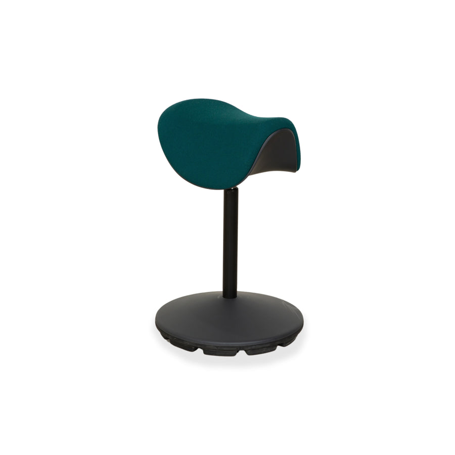 Varier Motion Fabric Stool Chair Green Blue Petrol Saddle Stool Office Chair