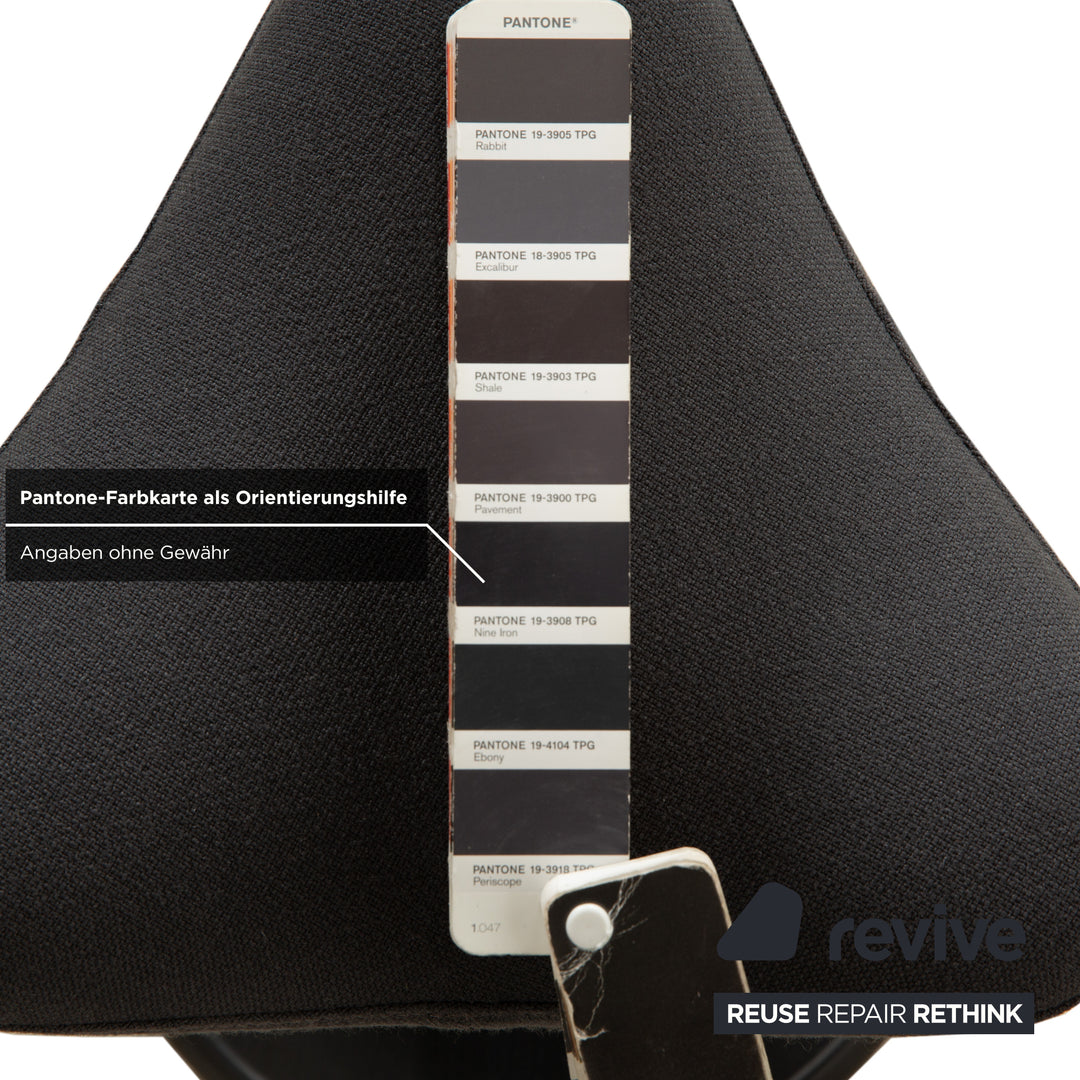 Varier Move Compact Sitz-Steh Hocker Stuhl Stoff Dunkelgrau Basis Schwarz Holz Esche by Per Øie Bürostuhl