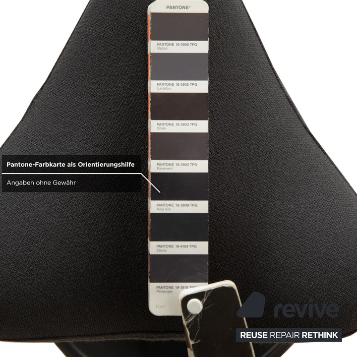 Varier Move Compact Sitz-Steh Hocker Stuhl Stoff Dunkelgrau Basis Schwarz Holz Esche by Per Øie Bürostuhl