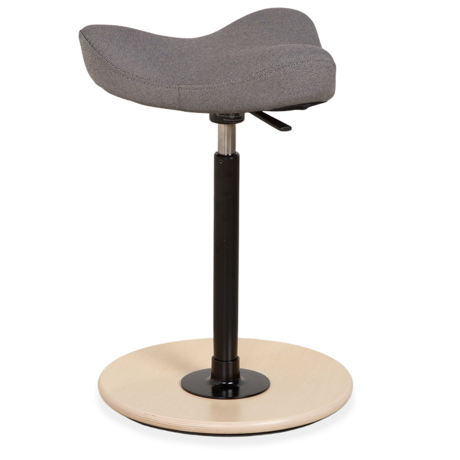 Varier Move Tabouret assis-debout Gris Revive 164 Base Bois Naturel Frêne Marron Chaise de bureau par Per Øie