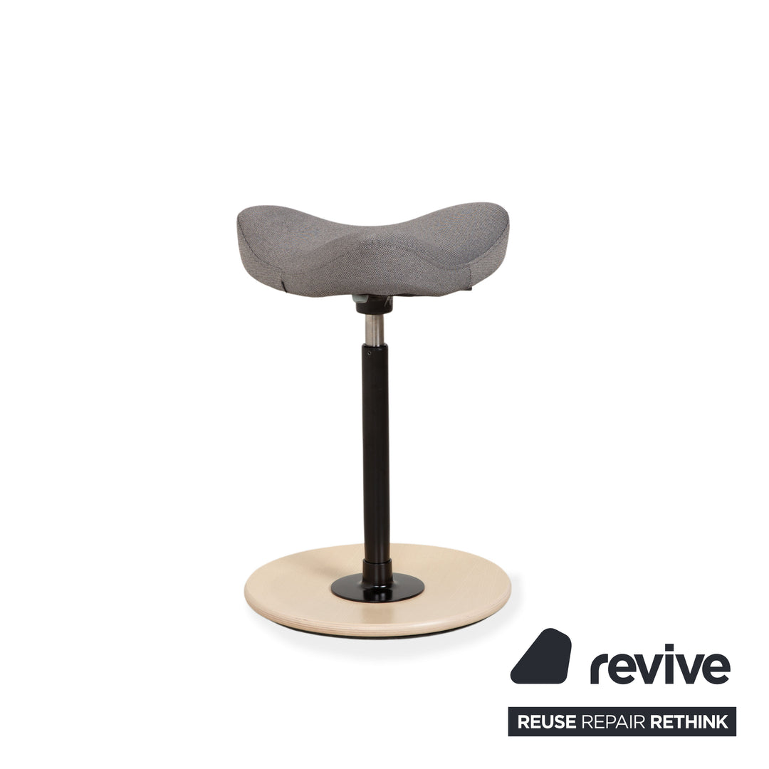 Varier Move Tabouret assis-debout Gris Revive 164 Base Bois Naturel Frêne Marron Chaise de bureau par Per Øie