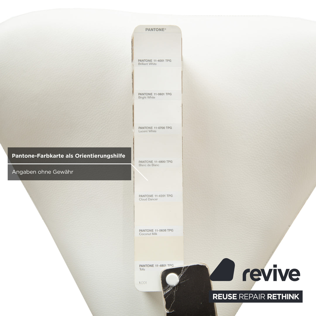 Varier Move Sitz-Steh Hocker Stuhl Leder LEA700 Weiß Basis Weiß Holz Esche Bürostuhl by Per Øie