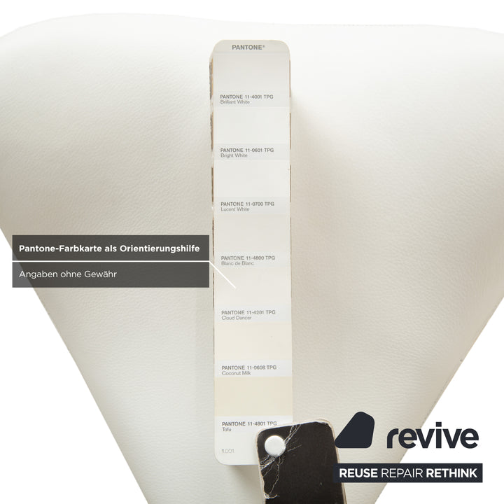 Varier Move Sitz-Steh Hocker Stuhl Leder LEA700 Weiß Basis Weiß Holz Esche Bürostuhl by Per Øie