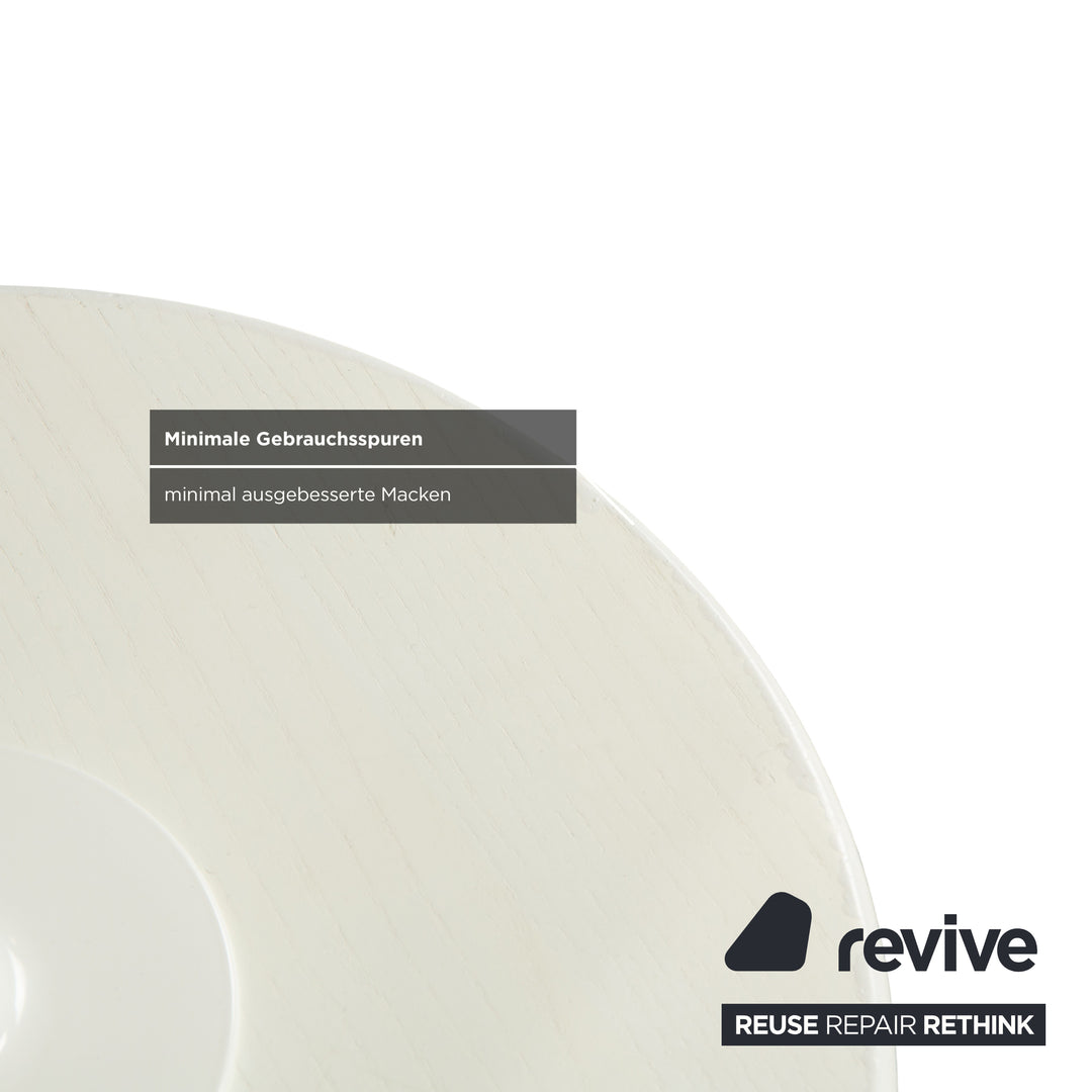 Varier Move sit-stand stool chair leather LEA700 white base white wood ash office chair by Per Øie