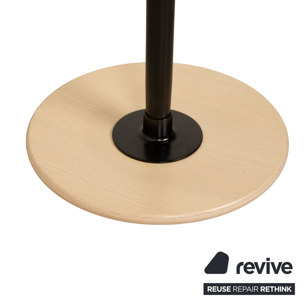 Chaise de bureau Varier Move assis-debout rose corail Revive 524 base bois frêne brun naturel par Per Øie