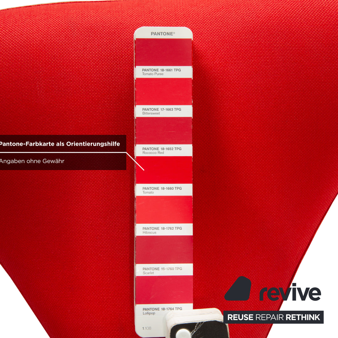 Varier Move Sitz-Steh Hocker Stuhl Rot Revive 634 Basis Natur Braun Holz Esche Bürostuhl by Per Øie