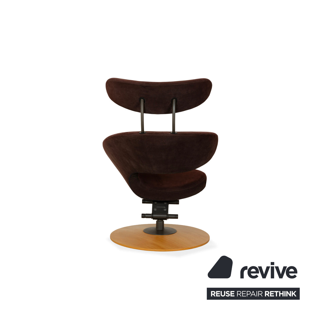 Varier Peel Stoff Sessel Braun inkl. Hocker manuelle Funktion