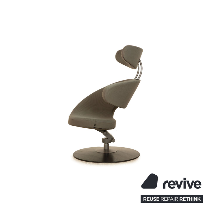 Varier Peel fabric armchair set grey manual function incl. stool