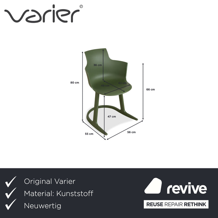 Varier Social Tilt Green Kunststoff Schaukelstuhl Grün by Snøhetta