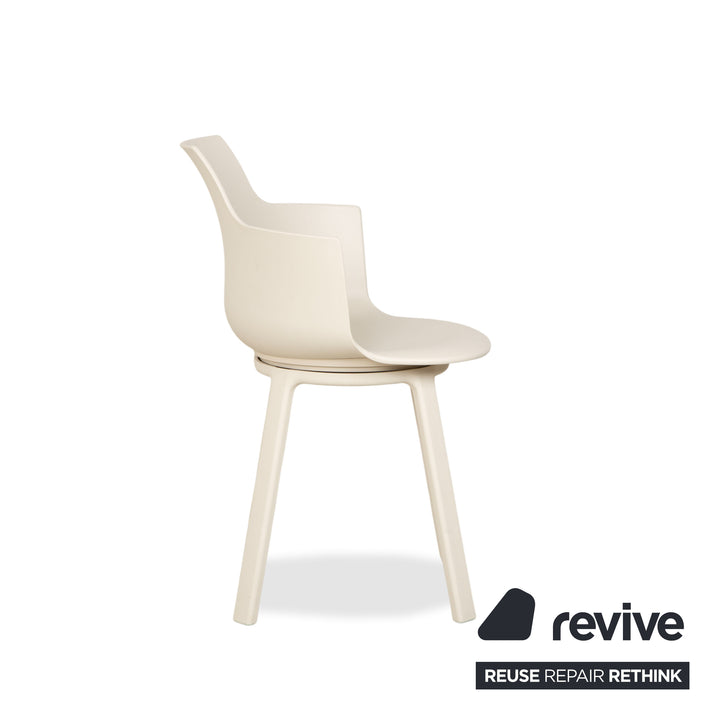 Varier Social Turn Cream Winter White Swivel Chair Beige White by Snøhetta