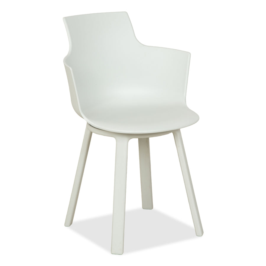 Varier Social Turn Winter White Swivel Chair Plastic White by Snøhetta