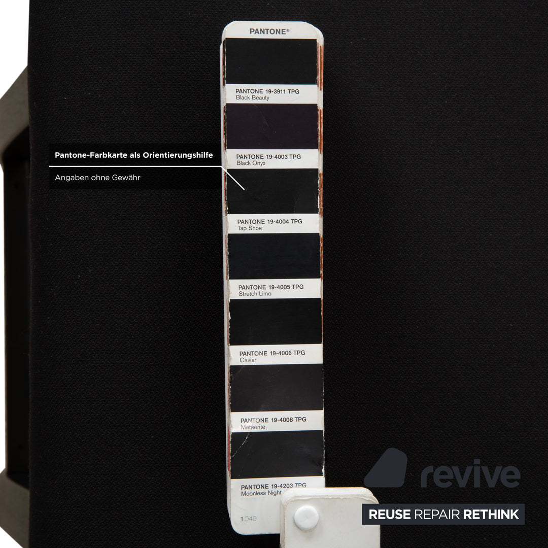 Varier Variable Wood Ash Stool Black Fabric Black