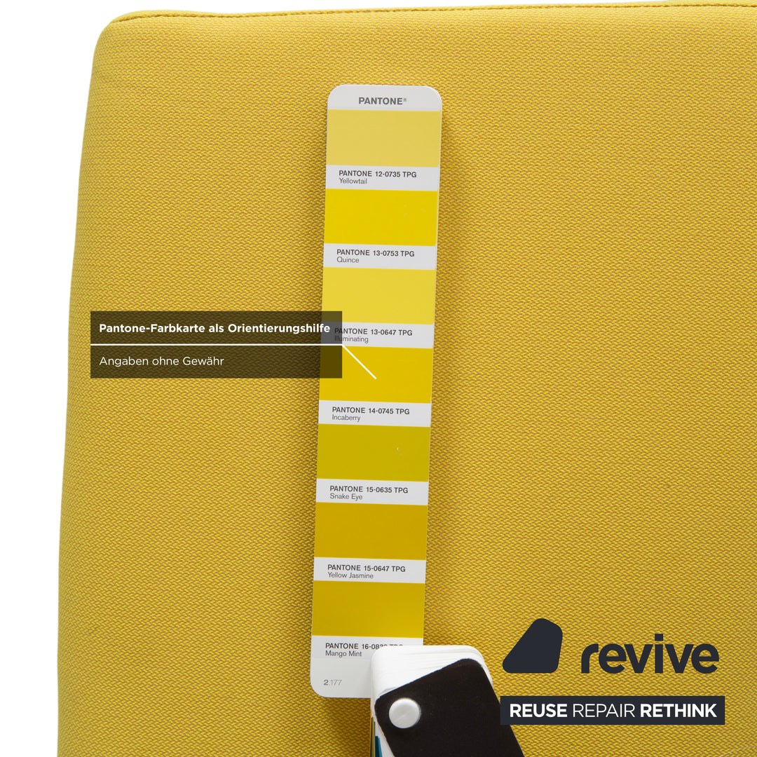 Varier Variable Kneeling Chair Ash Wood Stool Natural Yellow Fabric (Revive 424)