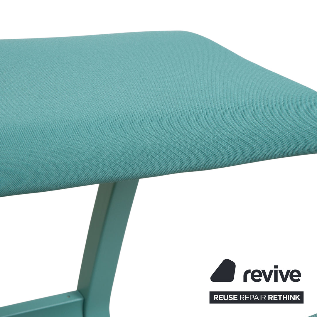 Varier Variable Monochrome Siège Ergonomique Genoux Bois Tabouret Tissu Turquoise Vert Grotto