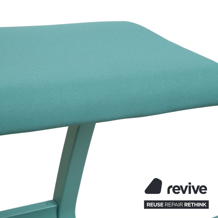 Varier Variable Monochrome Siège Ergonomique Genoux Bois Tabouret Tissu Turquoise Vert Grotto