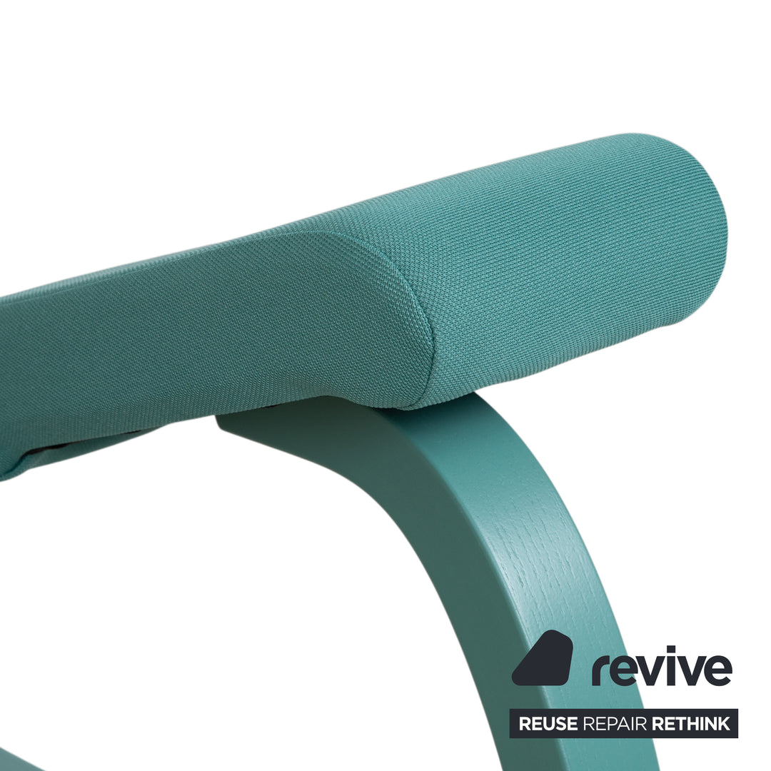 Varier Variable Monochrome Siège Ergonomique Genoux Bois Tabouret Tissu Turquoise Vert Grotto