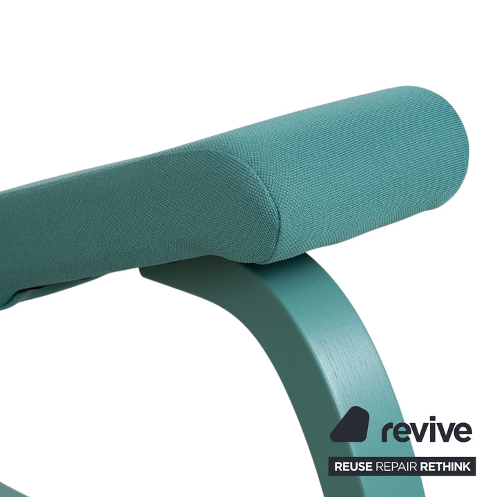 Varier Variable Monochrome Siège Ergonomique Genoux Bois Tabouret Tissu Turquoise Vert Grotto