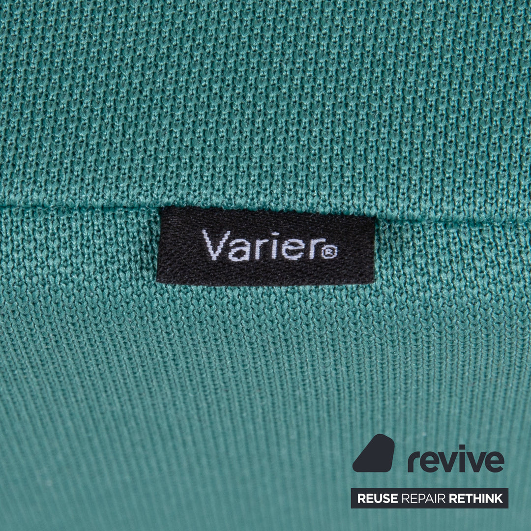 Varier Variable Monochrome Siège Ergonomique Genoux Bois Tabouret Tissu Turquoise Vert Grotto