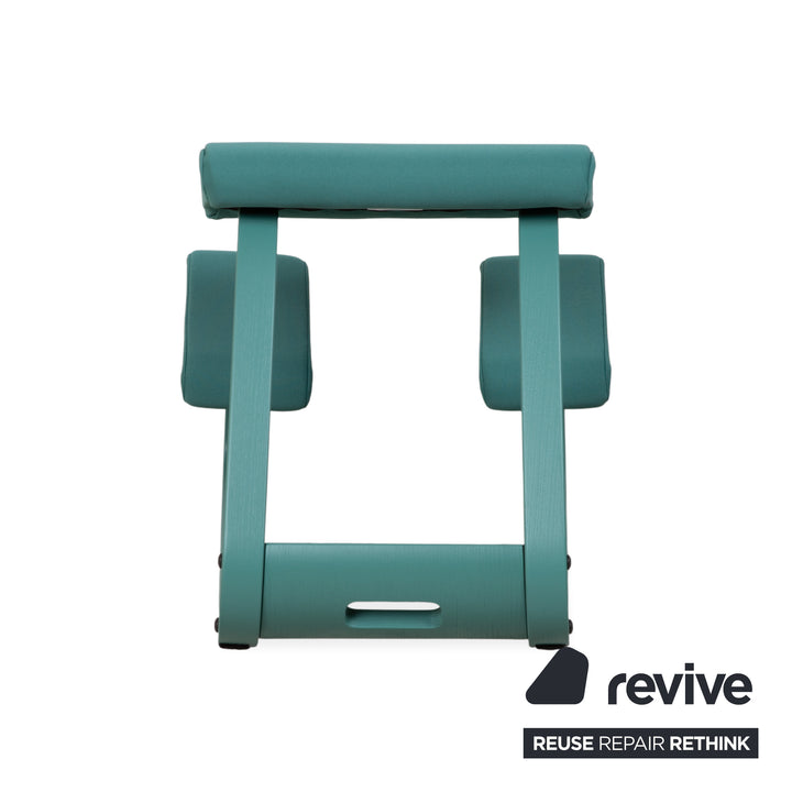 Varier Variable Monochrome Siège Ergonomique Genoux Bois Tabouret Tissu Turquoise Vert Grotto