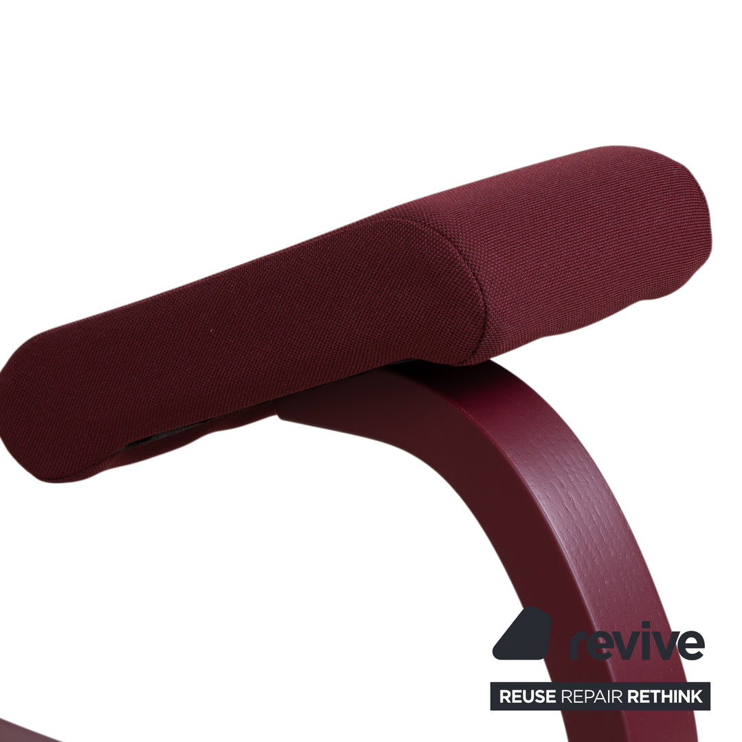Varier Variable Monochrome Kniestuhl Holz Hocker Stoff Violett Plum