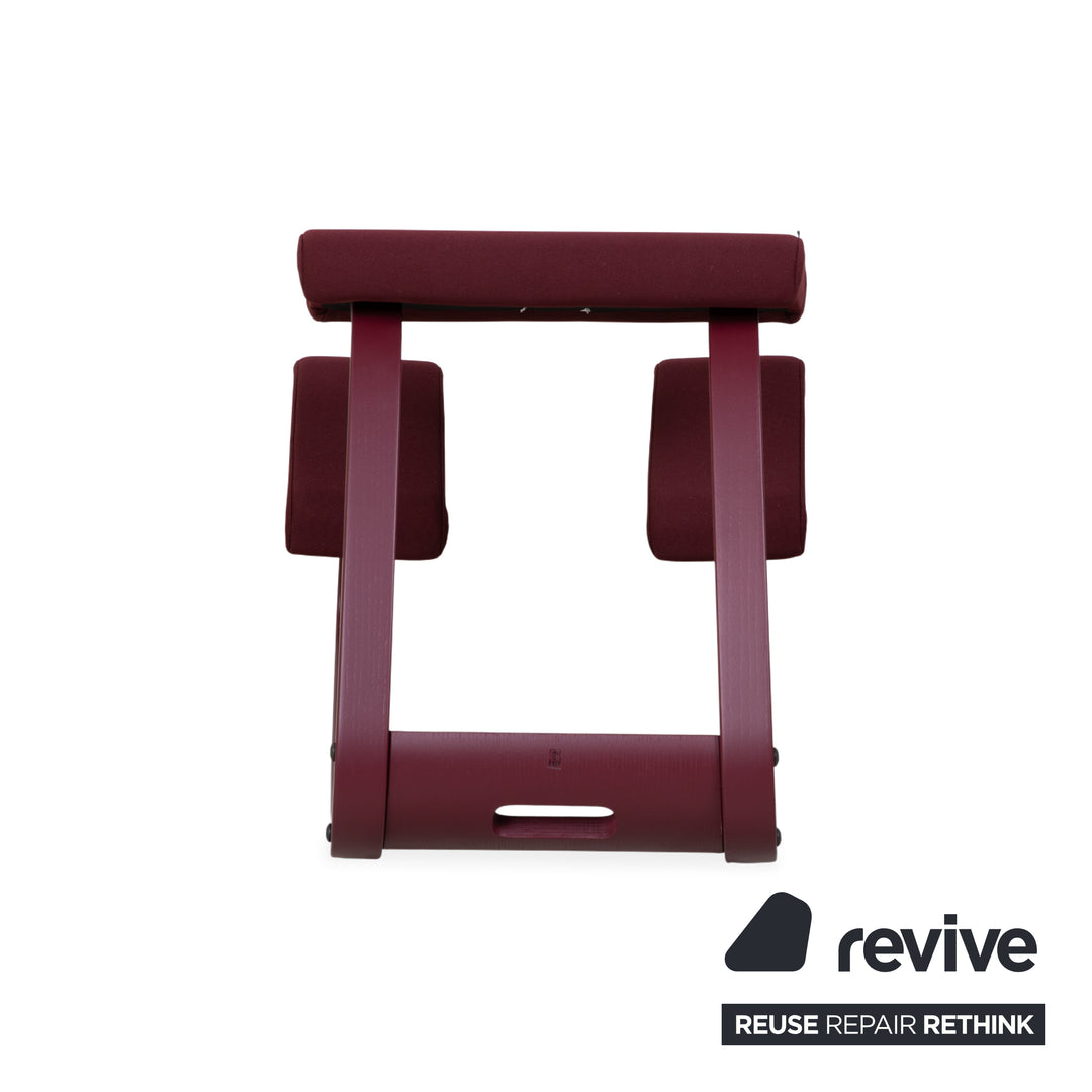 Varier Variable Monochrome Kniestuhl Holz Hocker Stoff Violett Plum