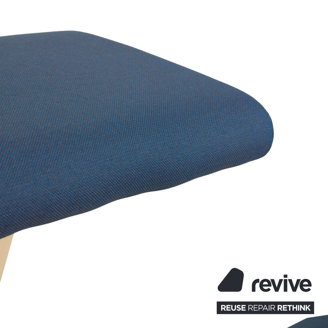 Varier Variable Stoff Sessel Stuhl Hocker Blau Kniestuhl