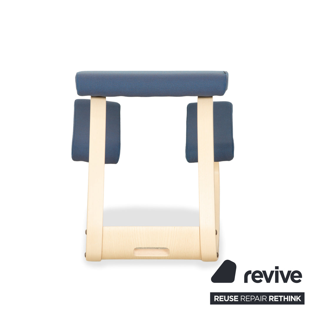 Varier Variable Stoff Sessel Stuhl Hocker Blau Kniestuhl