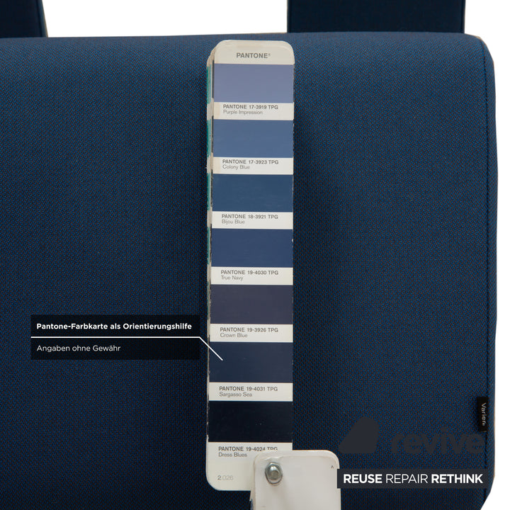 Varier Variable Stoff Sessel Stuhl Hocker Blau Kniestuhl