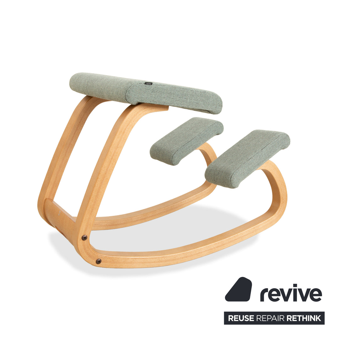 Varier Variable Fabric Armchair Chair Green Kneeling Chair